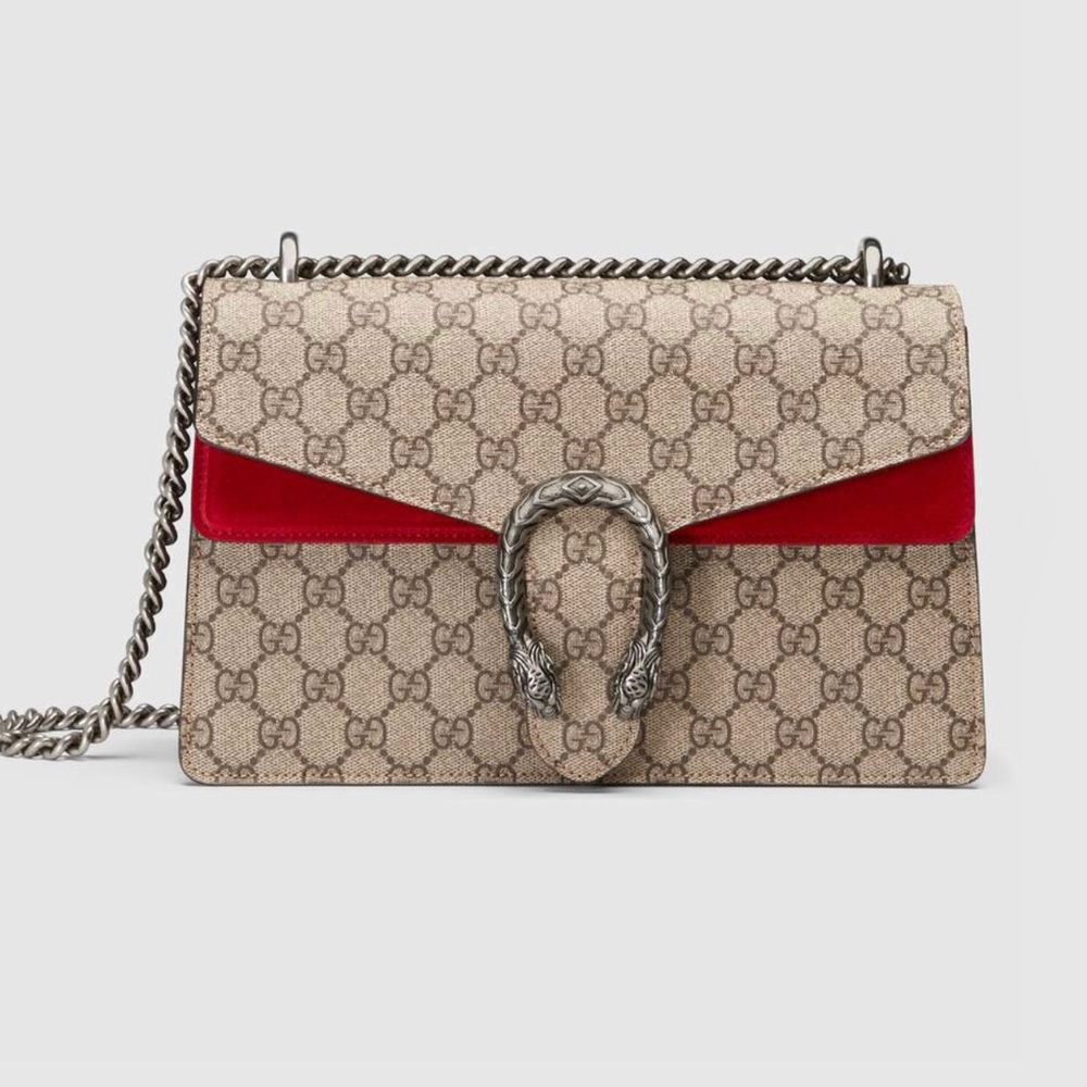 Womens Gucci Dionysus Medium GG Shoulder Bag